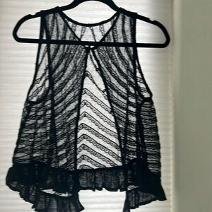 Free people lace button up tank